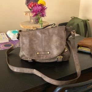 Casual Crossbody tanned bag
